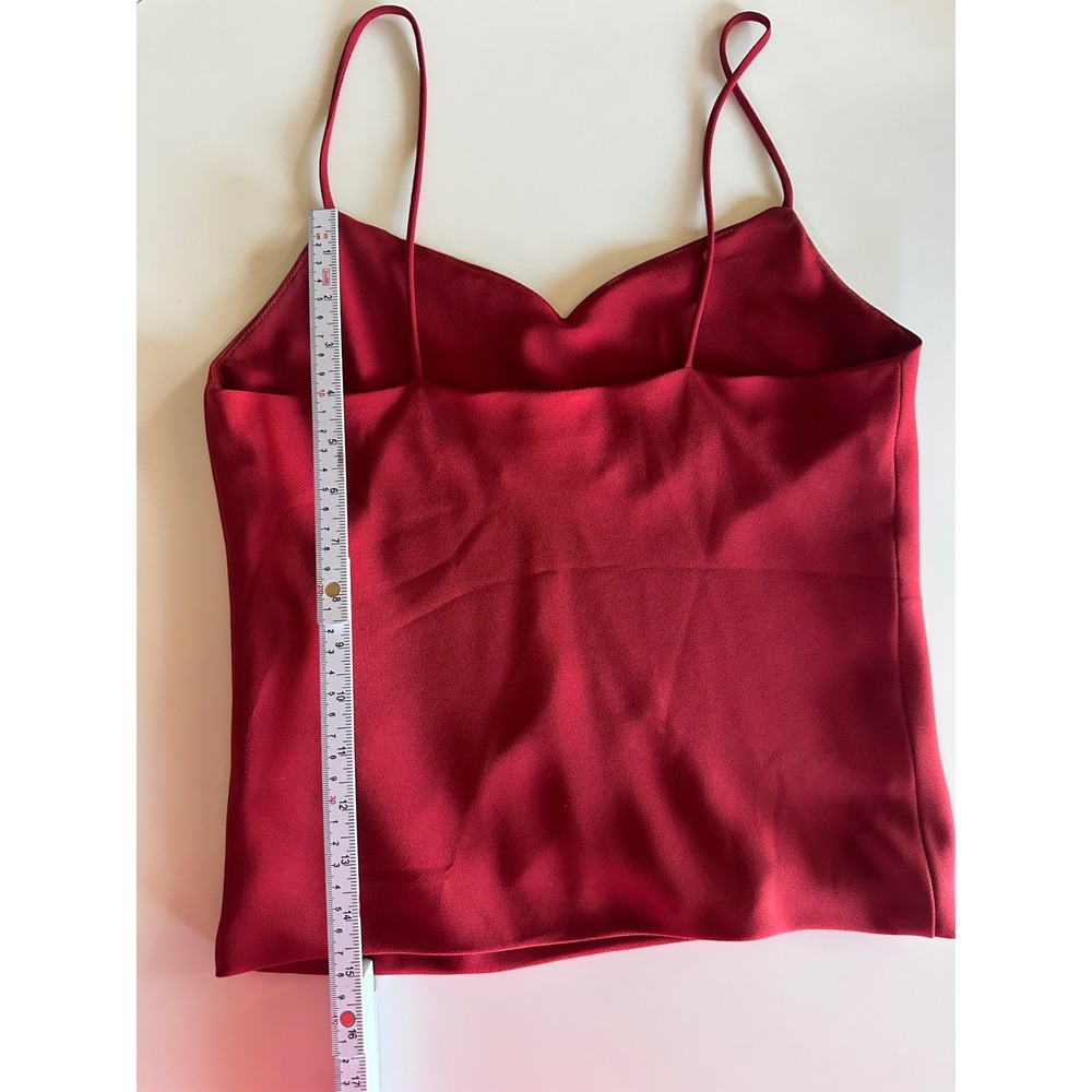 Vintage Prophecy Red Spaghetti Strap V-Neck Camisole Tank Top Made in USA Size 6 - Picture 6 of 6